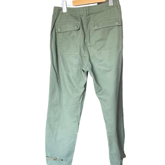 REVOLVE PISTOLA Pamela Drawstring Twill Olive Green Pants Size S - Picture 3 of 8